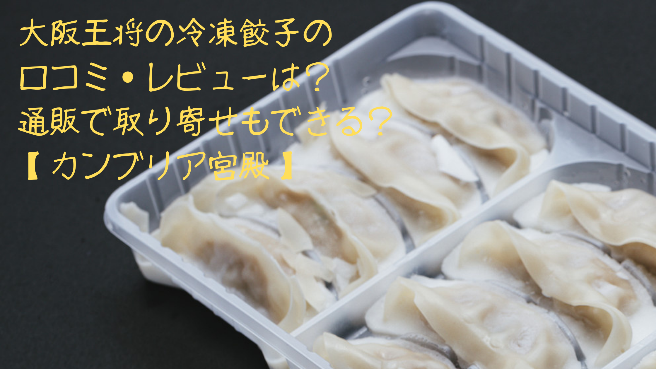 大阪王将の冷凍餃子の口コミ・レビューは？通販で取り寄せもできる？【カンブリア宮殿】